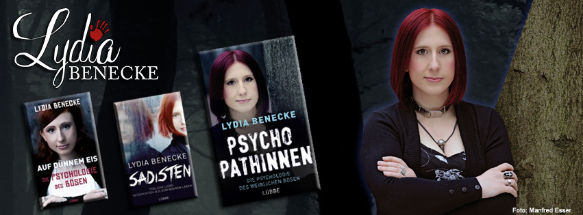 Lydia Benecke Lydia Benecke mit Büchern